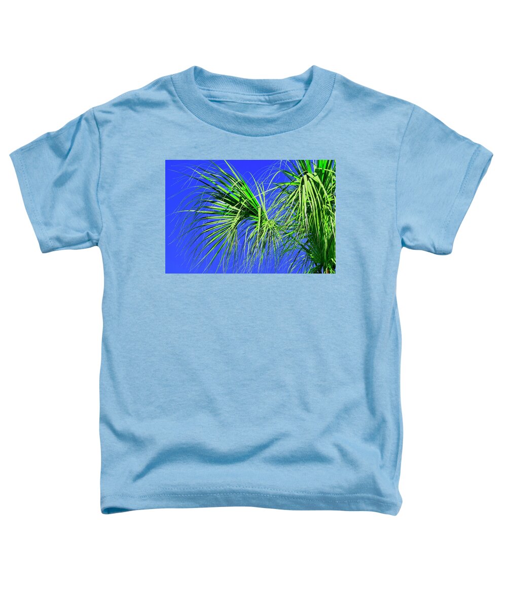 Palm Tree Toddler T-Shirt featuring the photograph Fringe by Debra Grace Addison