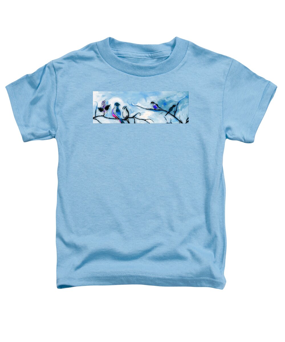 Late-fall Toddler T-Shirt featuring the digital art Good Bye Summer Painting by Lisa Kaiser