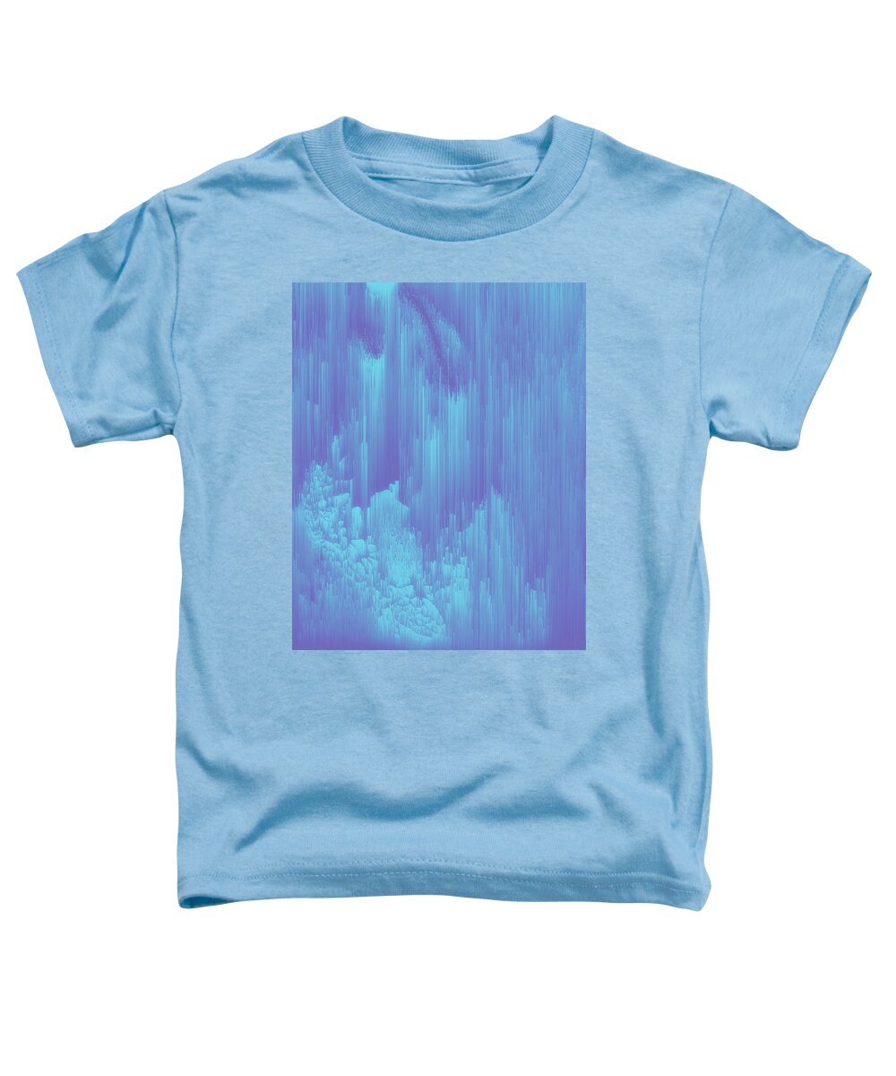 Glitch Toddler T-Shirt featuring the digital art Hazy Winter by Jennifer Walsh