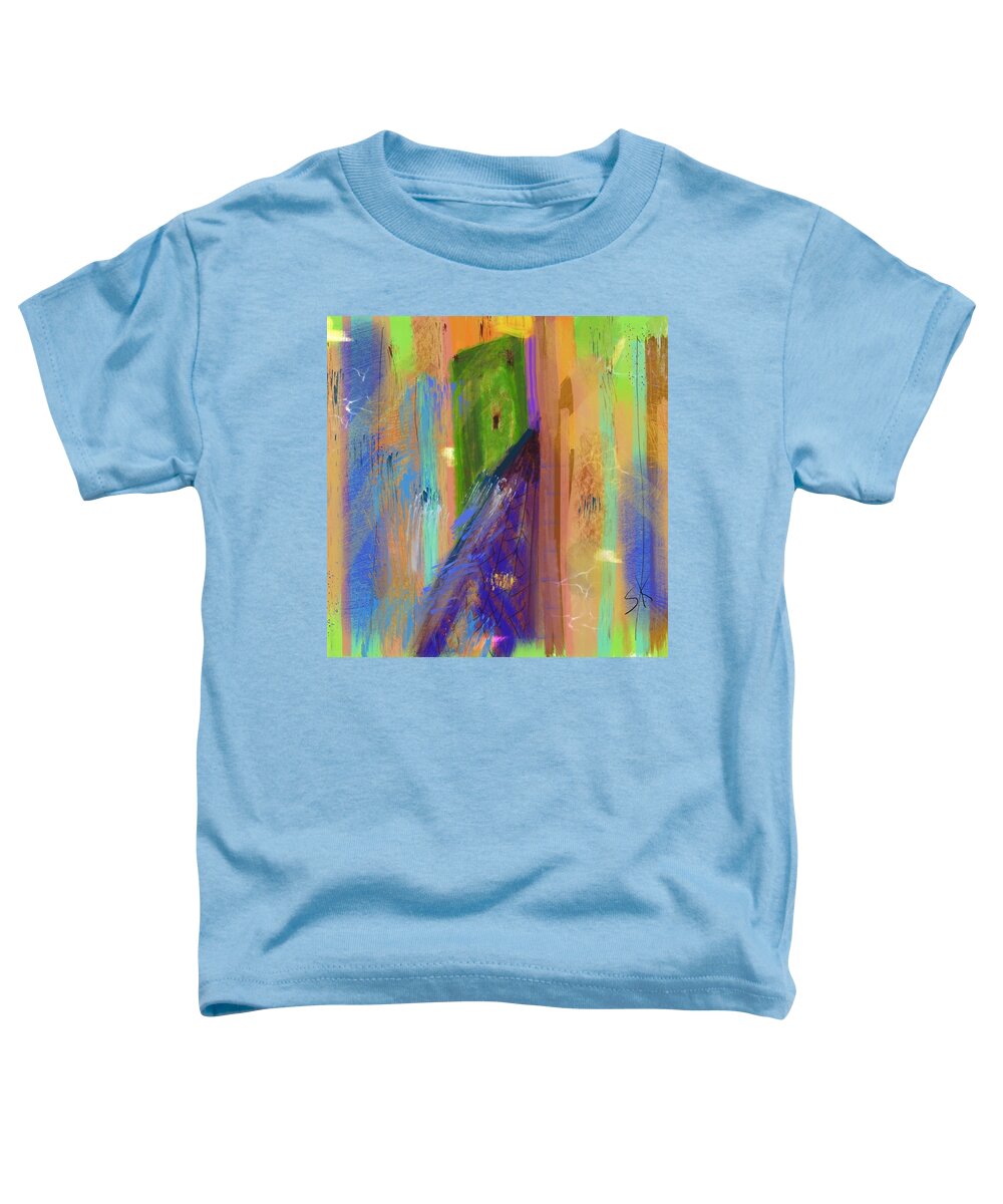 Abstract Toddler T-Shirt featuring the digital art Kasbah Square by Sherry Killam