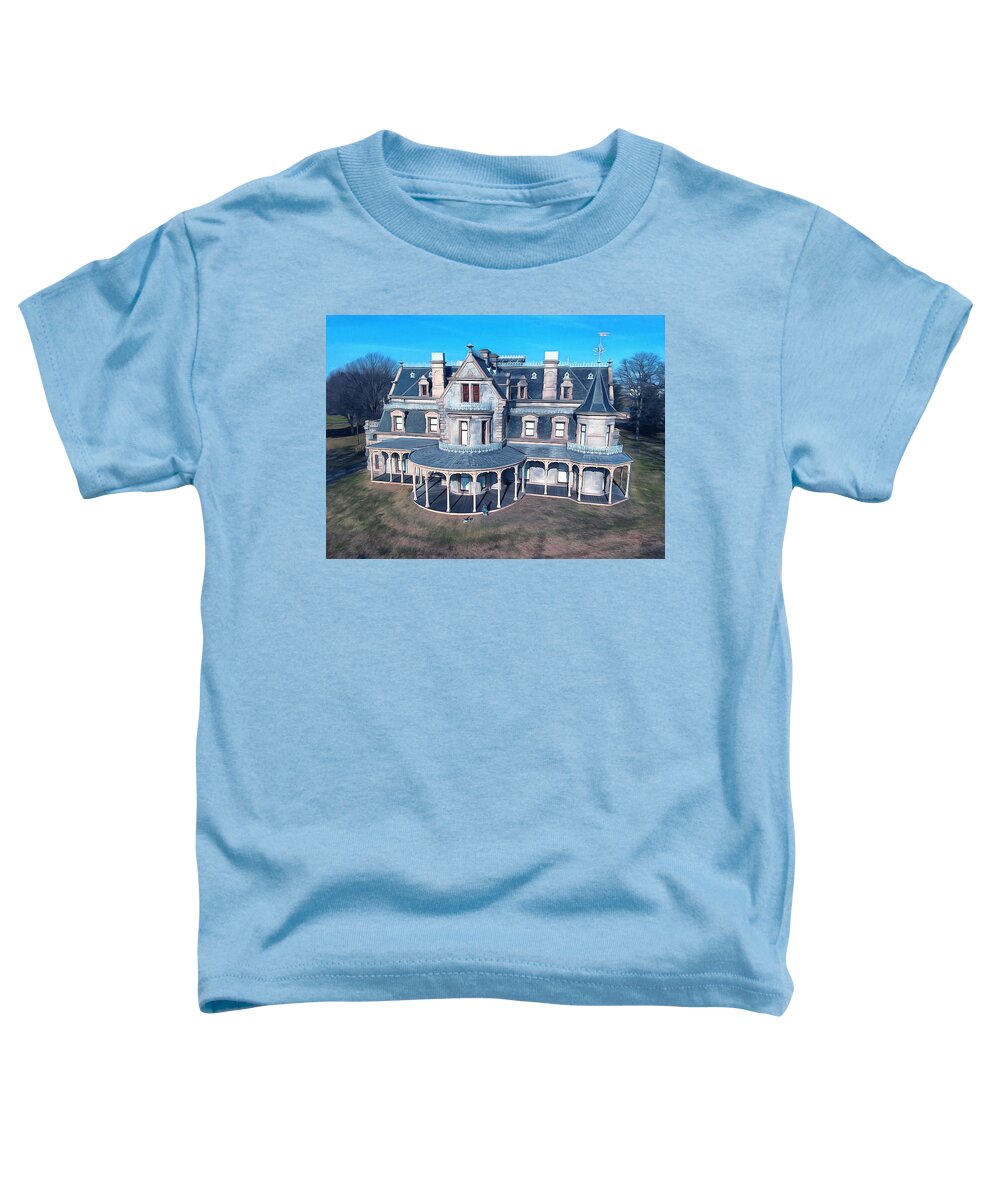 Chateau Toddler T-Shirt featuring the photograph Lockwood Mathews Mansion by Aleksander Rotner