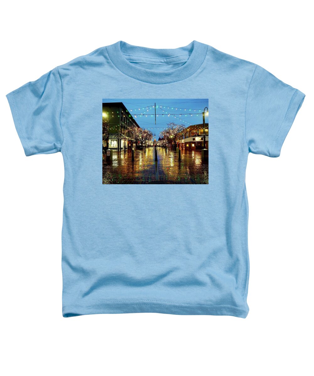 Street Toddler T-Shirt featuring the photograph Looking Up Church Street by Alida M Haslett