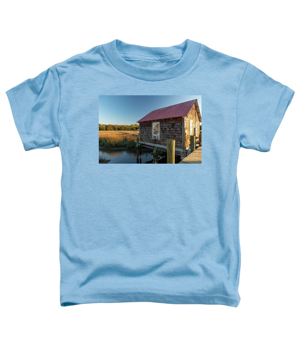 Dock Toddler T-Shirt featuring the photograph Marsh Dreaming - Shem Creek by Dale Powell
