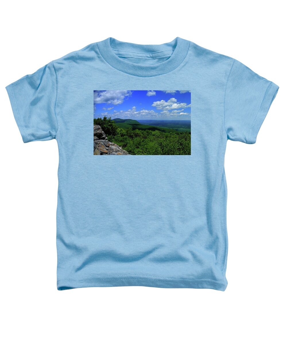 Mount Everett And Mount Race From The Summit Of Bear Mountain In Connecticut Toddler T-Shirt featuring the photograph Mount Everett and Mount Race from the Summit of Bear Mountain in Connecticut by Raymond Salani III
