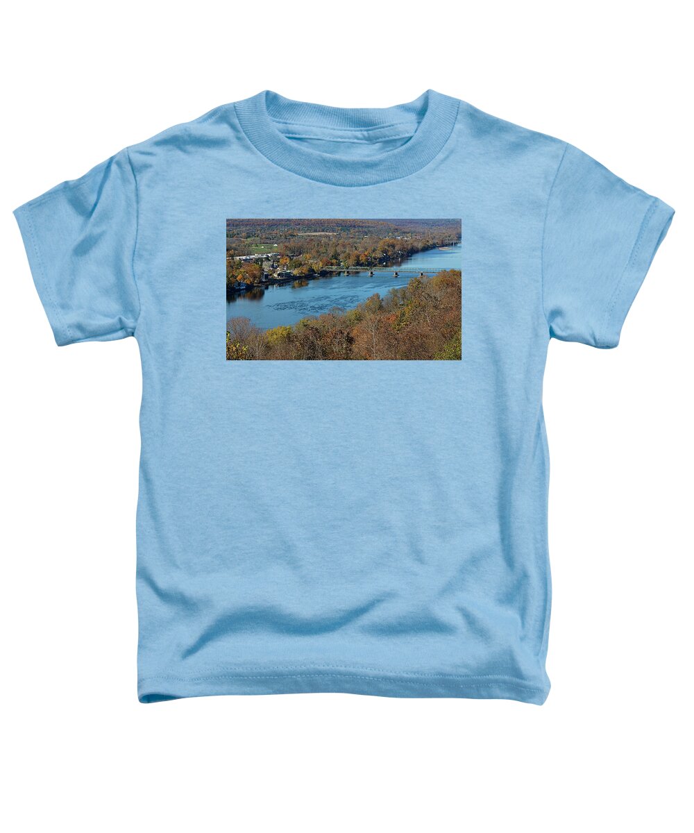 New Hope Toddler T-Shirt featuring the photograph New Hope PA from on High by William Jobes