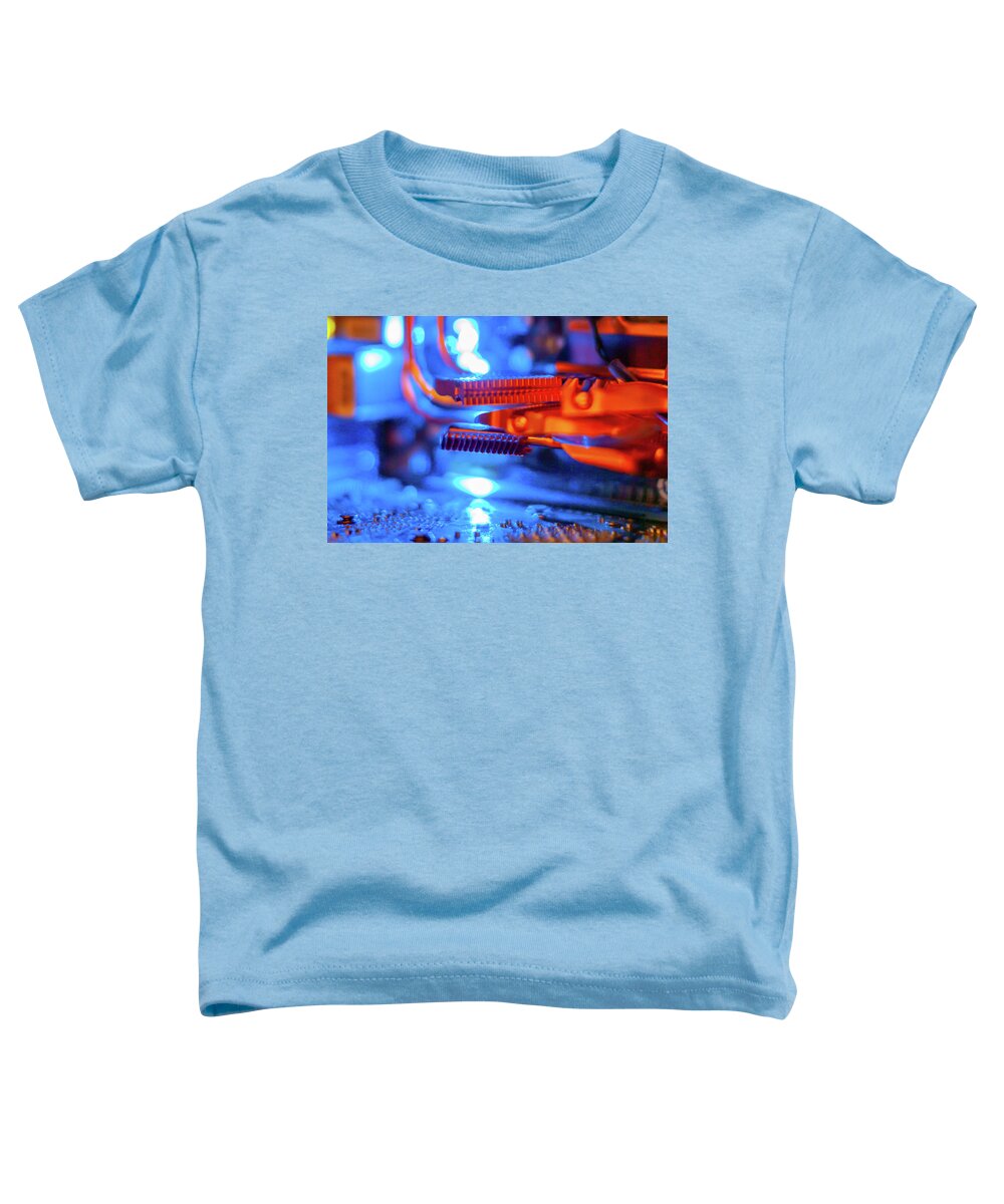 Blue Toddler T-Shirt featuring the photograph Old Technology by SR Green
