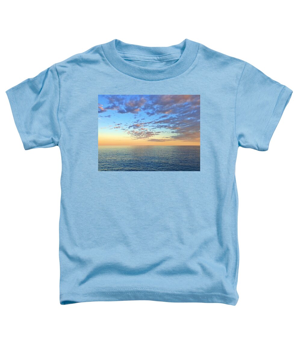 Sunset Toddler T-Shirt featuring the photograph Pastel Sunset by Andrea Whitaker