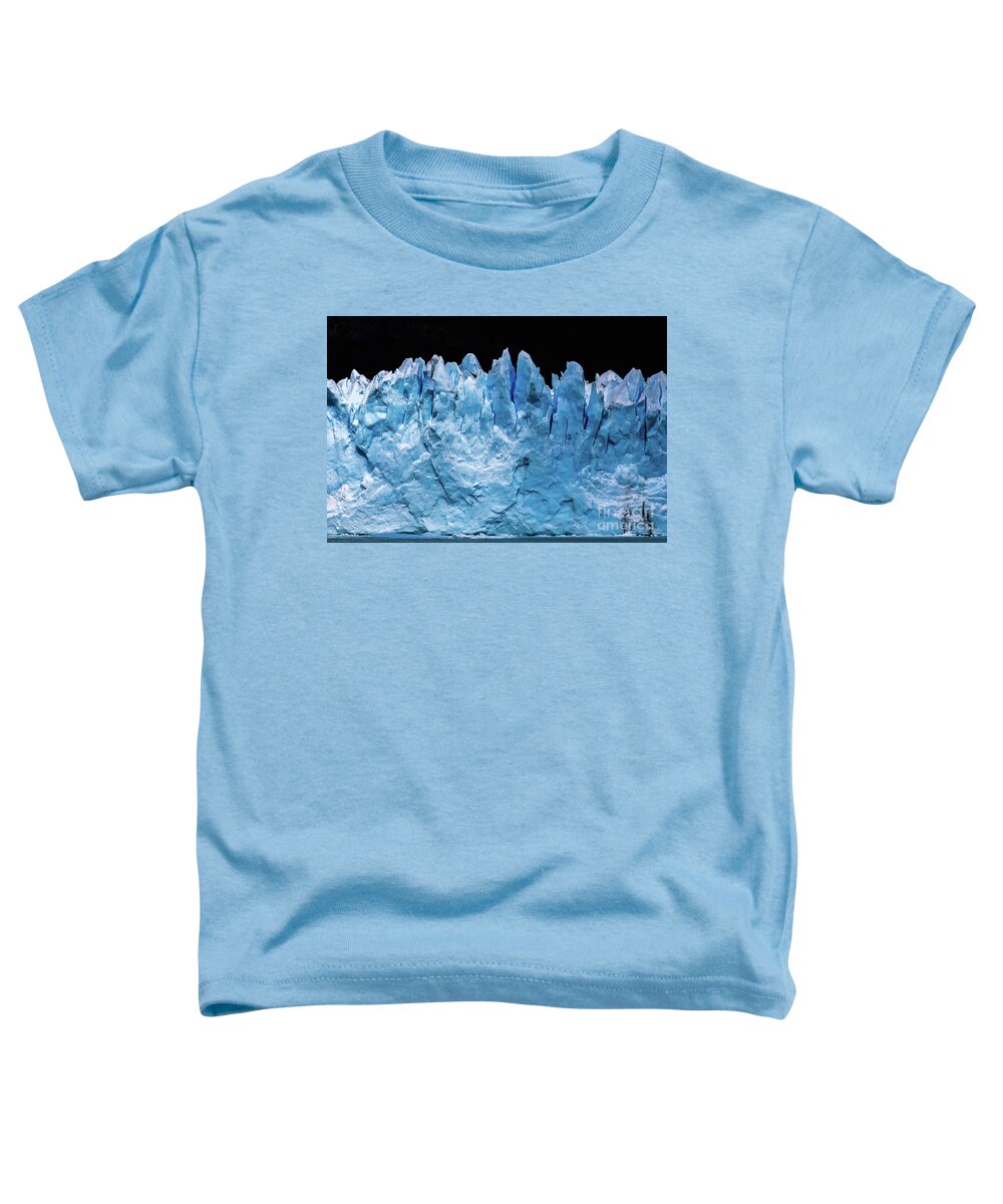 Glacier Toddler T-Shirt featuring the photograph Perito Moreno glacier by Lyl Dil Creations