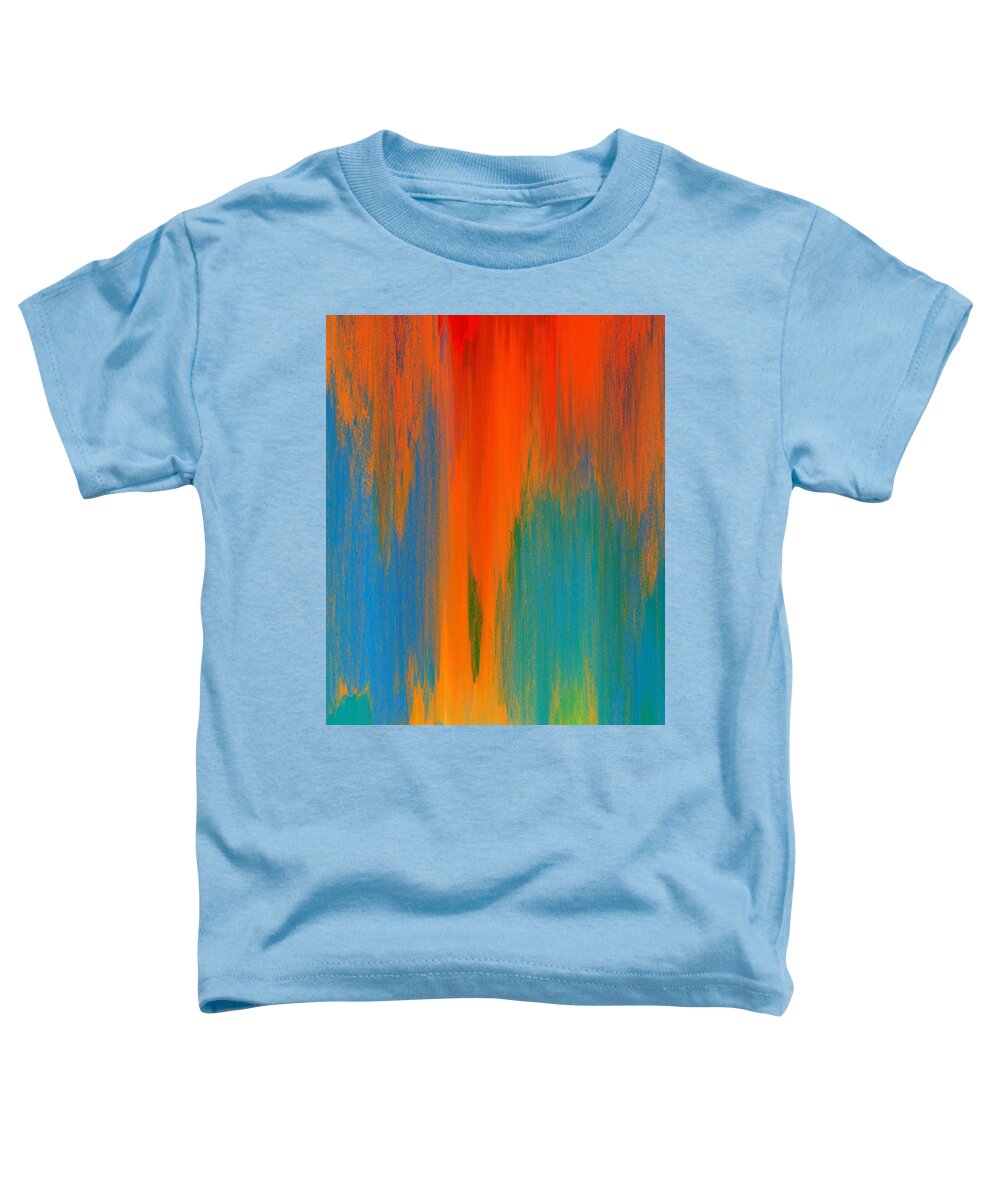 Abstract Toddler T-Shirt featuring the painting Pixel Sorting 72 by Chris Butler