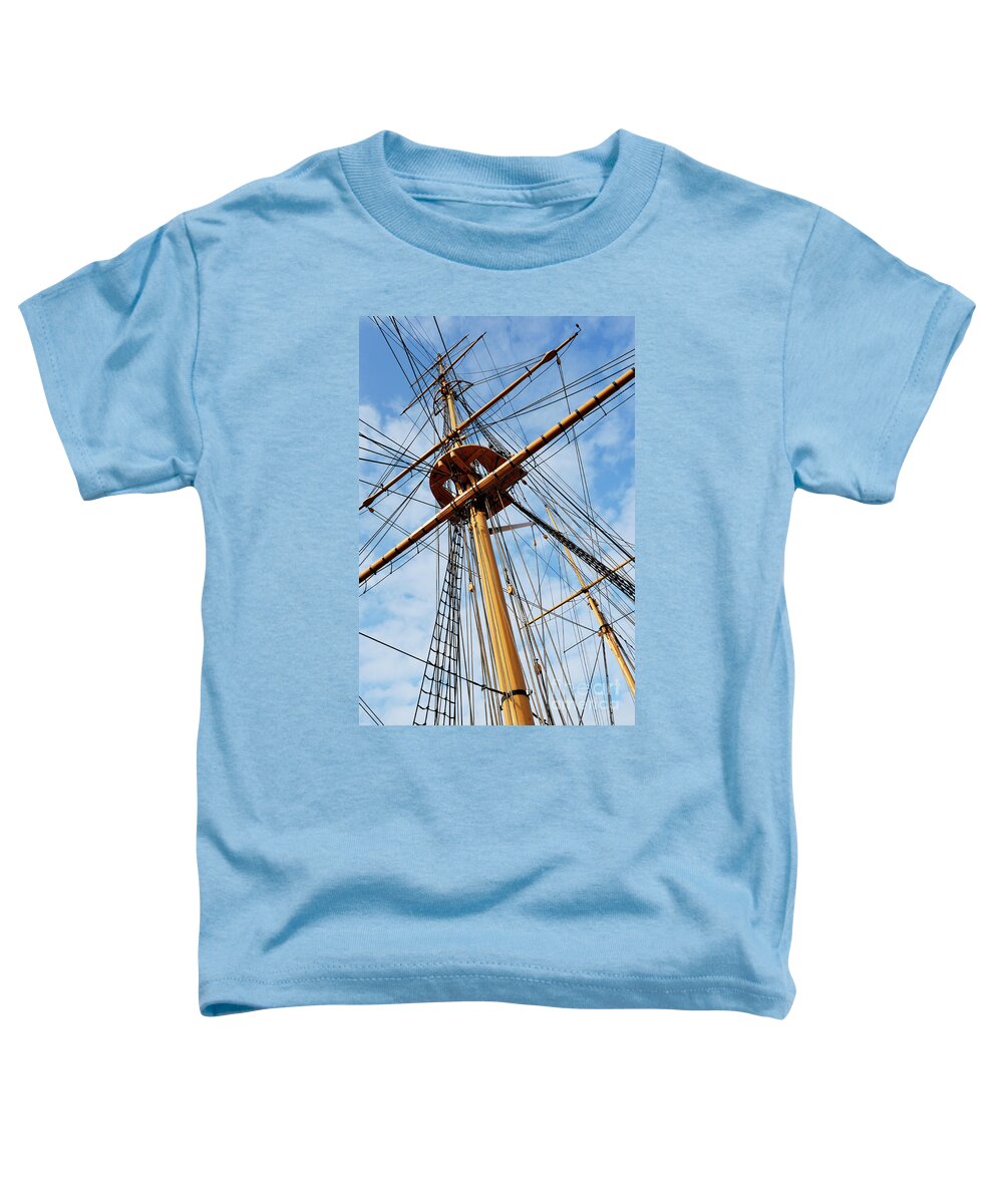 Germany Toddler T-Shirt featuring the photograph Rigging, Hms Gannet, Victorian Warship by 