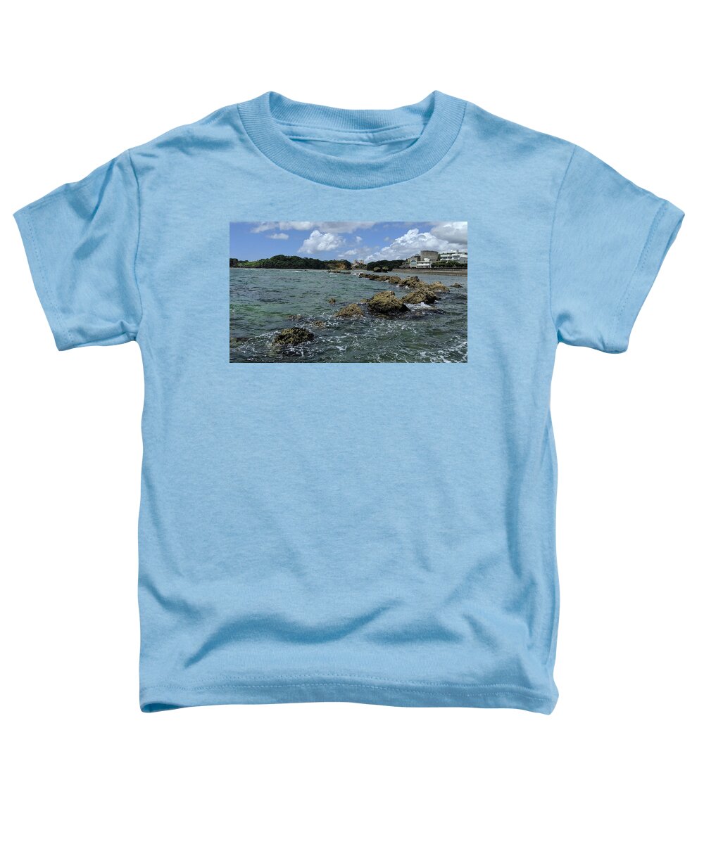 Rocks In The Water Toddler T-Shirt featuring the photograph Rocky Shores 2 by Eric Hafner