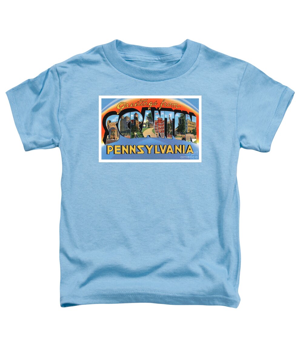 Scranton Toddler T-Shirt featuring the photograph Scranton Greetings by Mark Miller