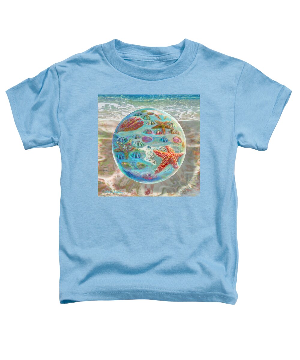 Sea Shells Toddler T-Shirt featuring the digital art Sea of Shells by Robin Moline