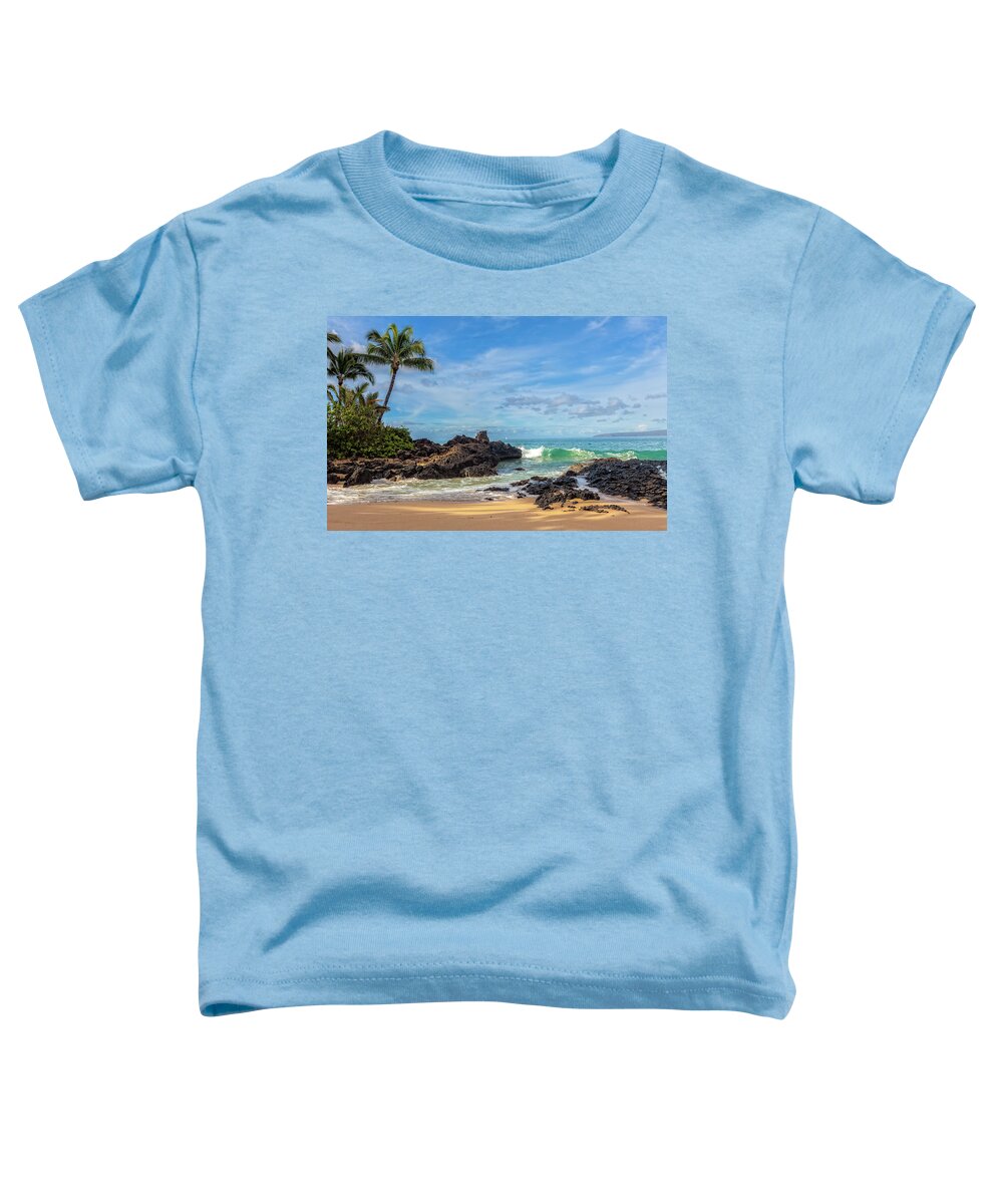 Private Beach Toddler T-Shirt featuring the photograph Secret Cove Beach by Chris Spencer