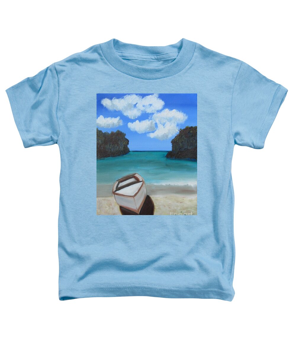 Water Toddler T-Shirt featuring the painting Take Me Away by Laurie Morgan