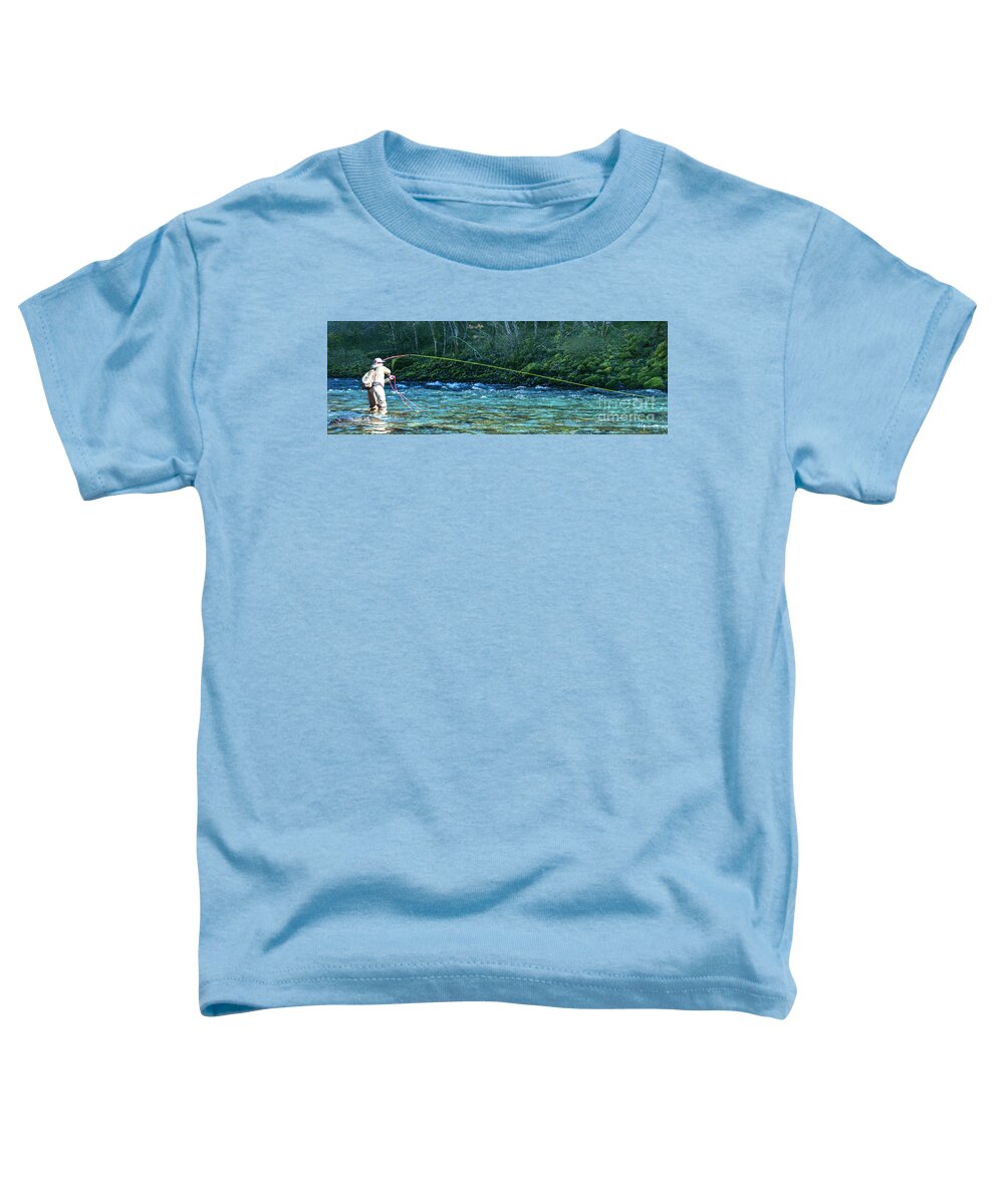  Toddler T-Shirt featuring the photograph Umpqua Fisherman #102 by Chuck Flewelling