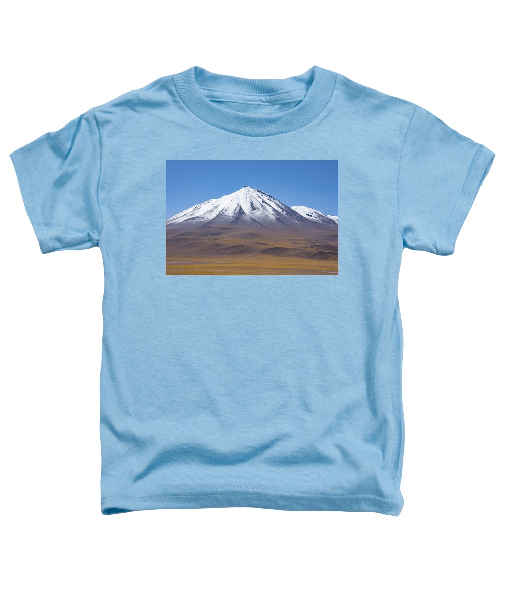 Chile Toddler T-Shirt featuring the photograph Volcano on the Altiplano by Mark Hunter