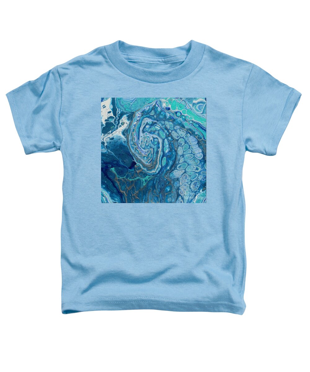 Wave Toddler T-Shirt featuring the painting Wave by Deborah Ronglien