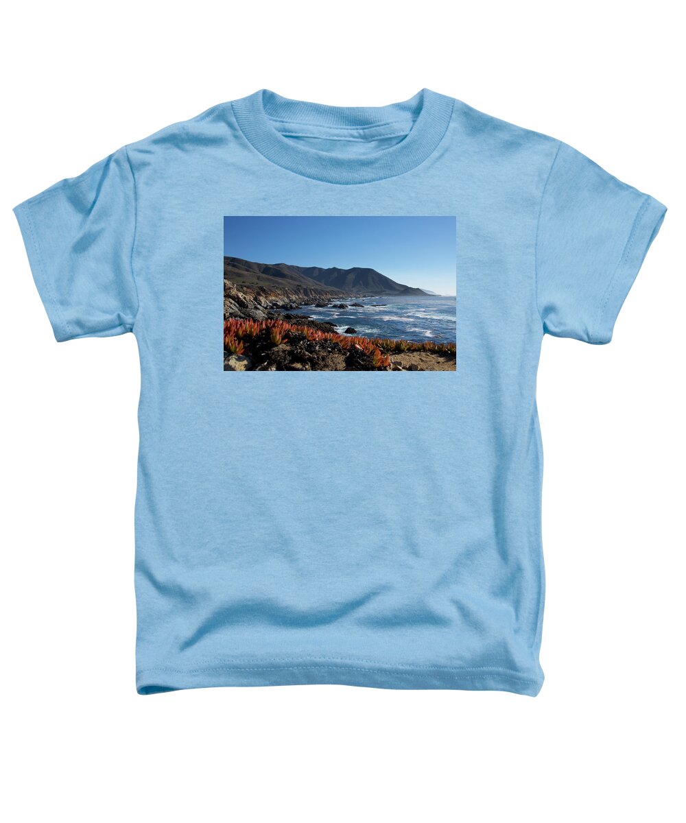 Sea Grass Invasive Plant Species Pacific Coast Highway Monterey Big Sur California Waves Seaweed Bay Ocean West Toddler T-Shirt featuring the photograph California Coast Seagrass #1 by Sean Hannon