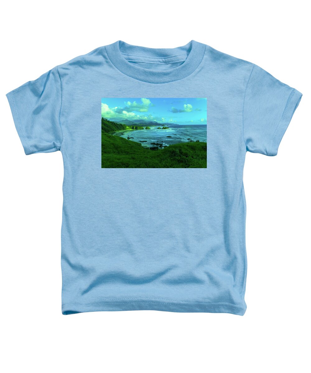 Oregon Toddler T-Shirt featuring the photograph Oregon beach #3 by Jeff Swan