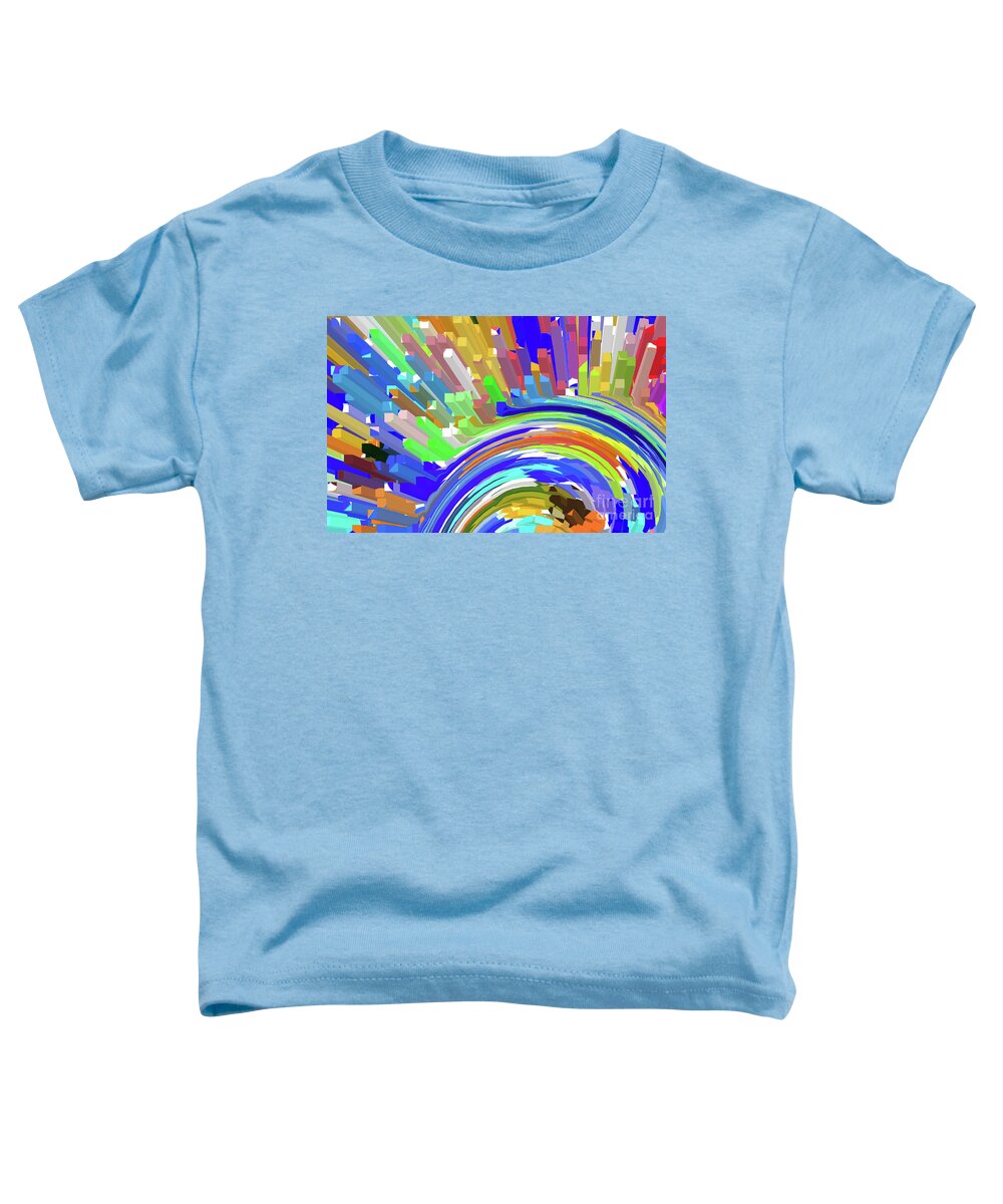  Toddler T-Shirt featuring the digital art 6-6-2009xbcdefghi by Walter Paul Bebirian