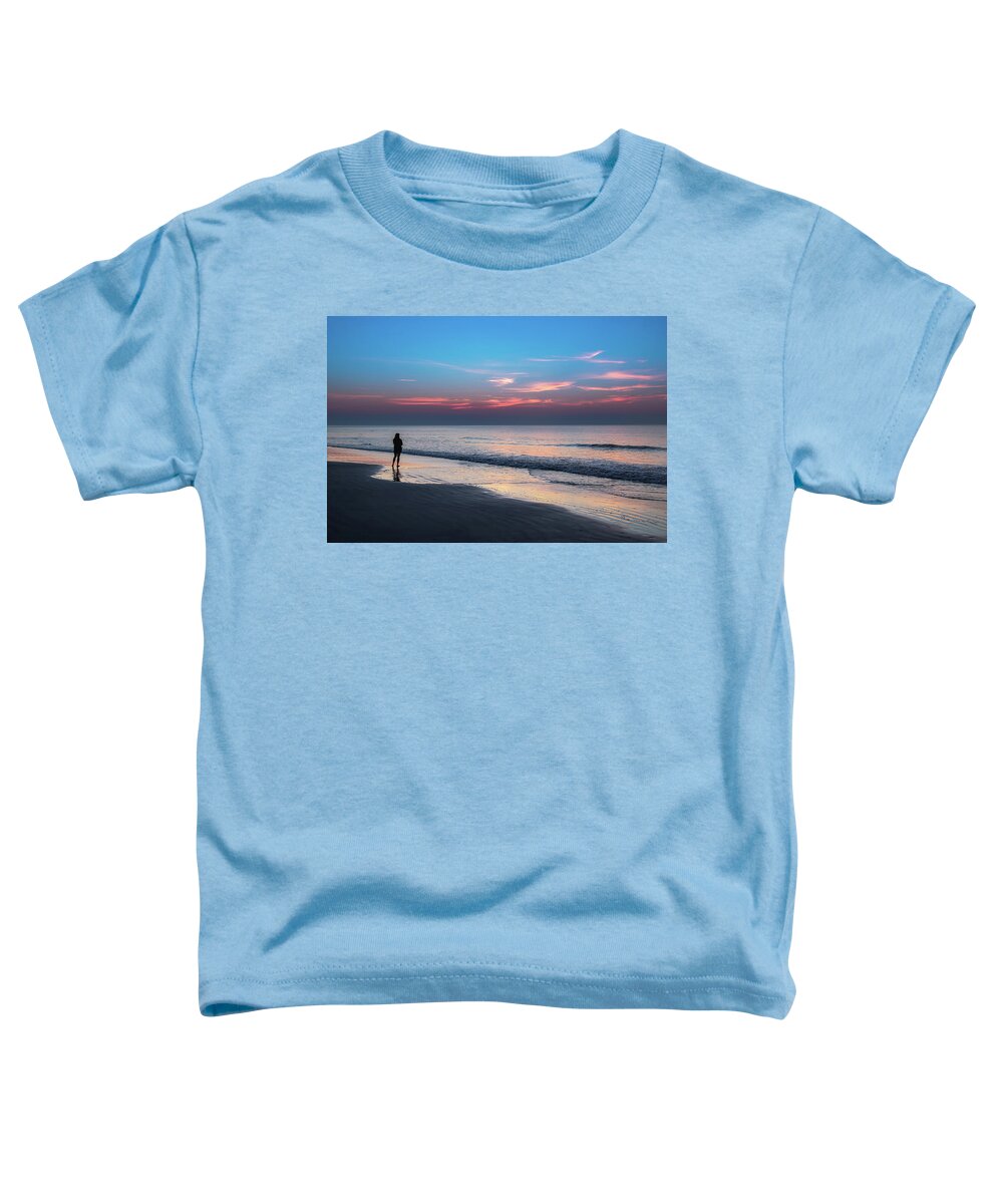 Carolina Toddler T-Shirt featuring the photograph Alone - Sunrise on Hilton Head Island by Steve Rich