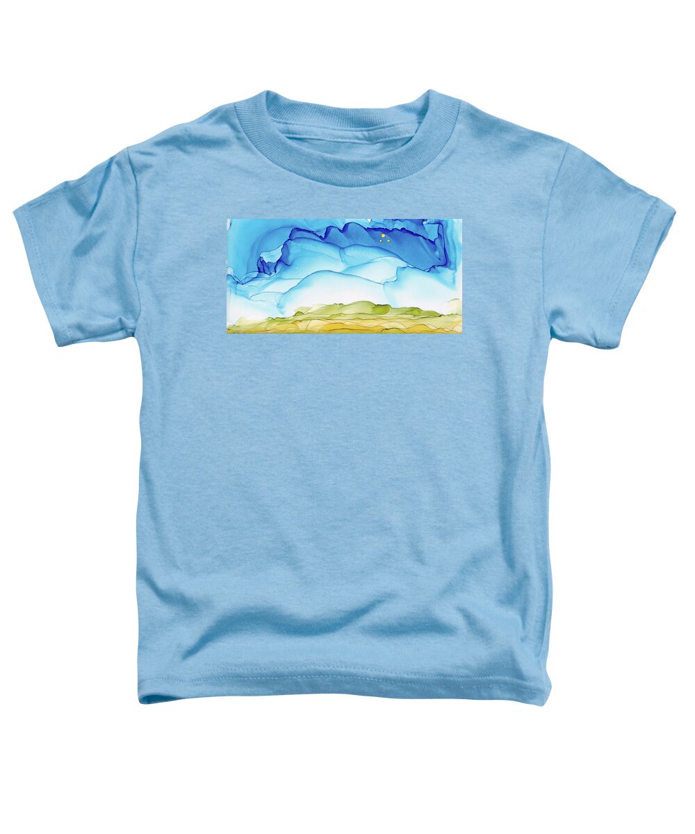 Dreamscape Toddler T-Shirt featuring the painting Another Earth by Winona's Sunshyne