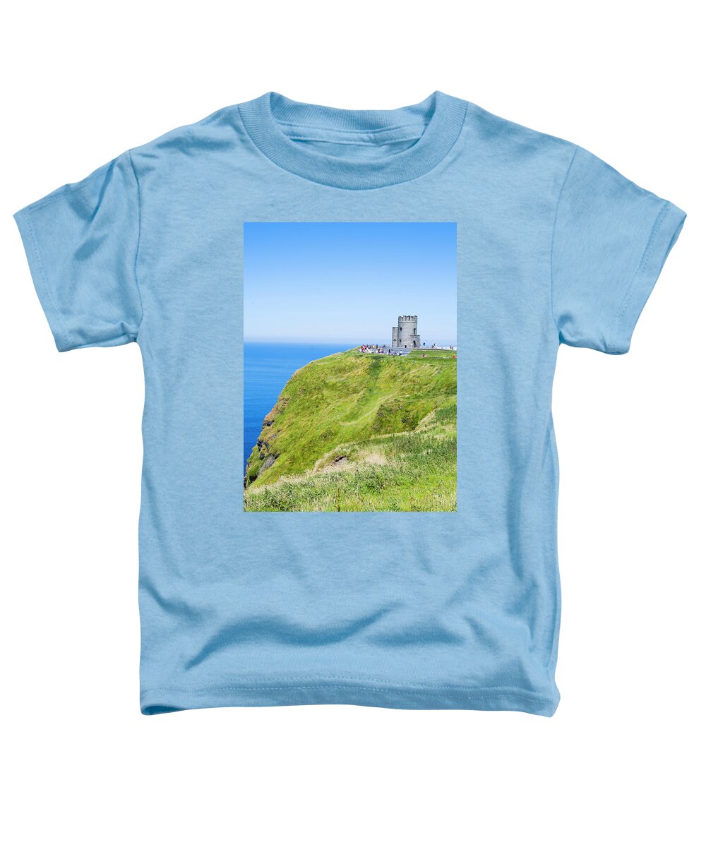Ireland Toddler T-Shirt featuring the photograph Atop the Cliffs by Edward Shmunes