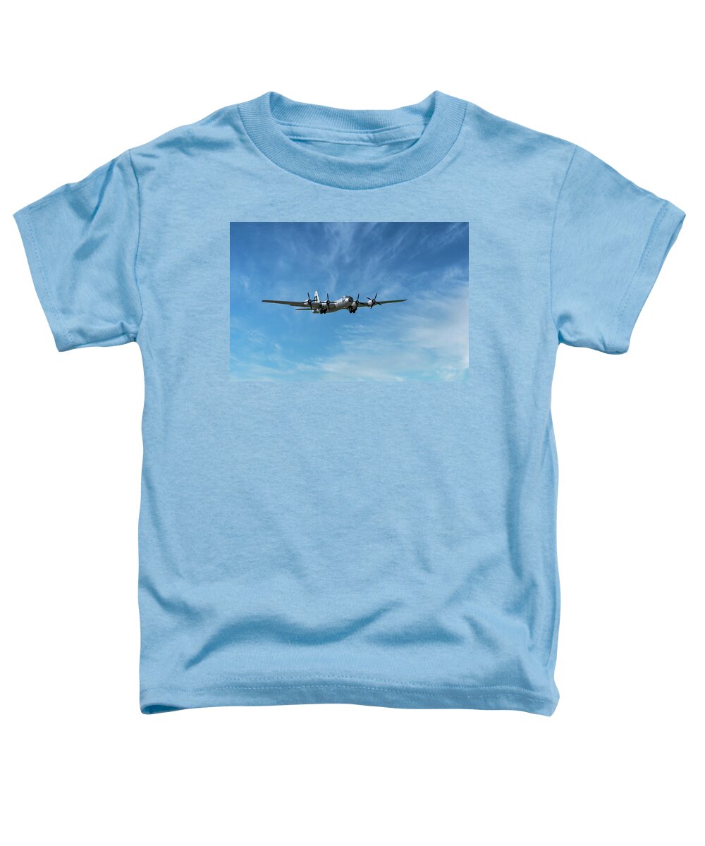 Sky Toddler T-Shirt featuring the photograph B-29 Superfortress-1 by John Kirkland