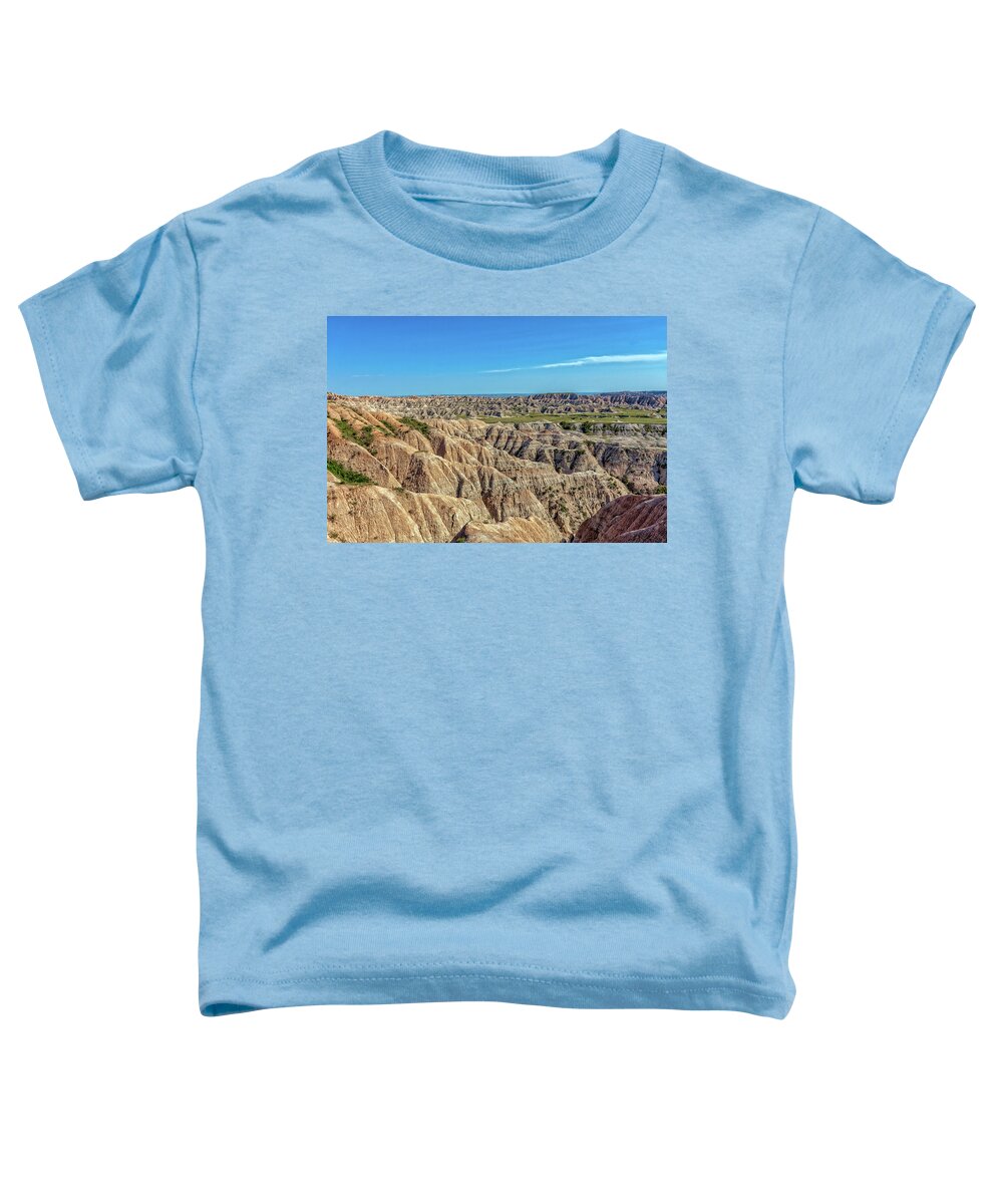 Badlands Toddler T-Shirt featuring the photograph Badlands ND by Chris Spencer