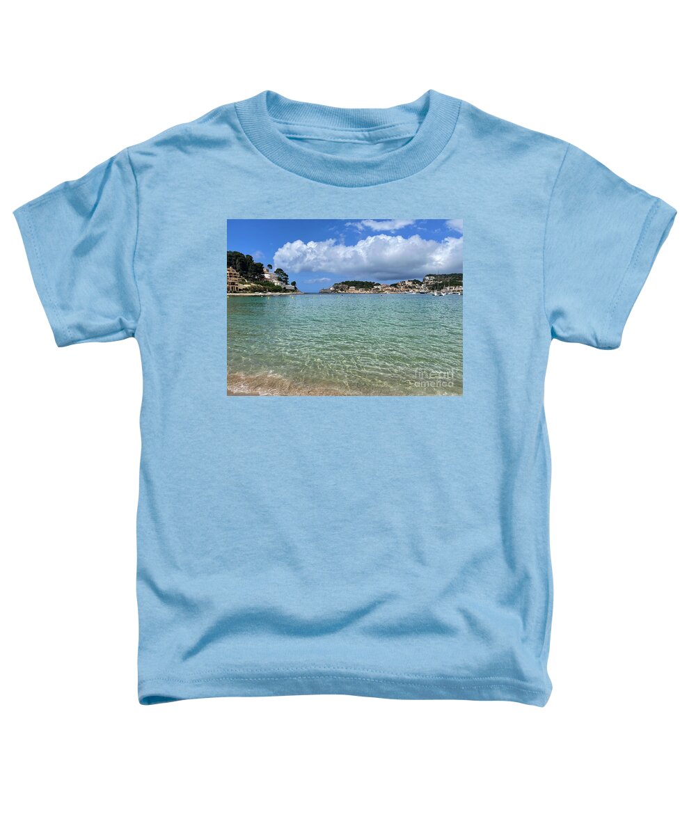 Mallorca Toddler T-Shirt featuring the photograph Beach of Port Soller, Mallorca by Anastasy Yarmolovich