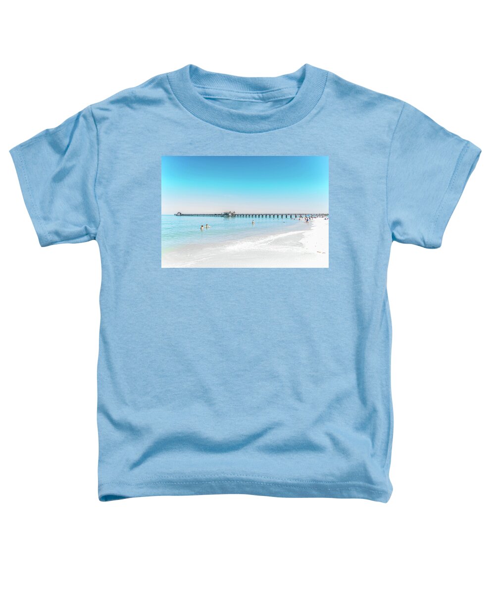 Naples Pier Toddler T-Shirt featuring the photograph Beauty in Naples, FL by Debra Kewley