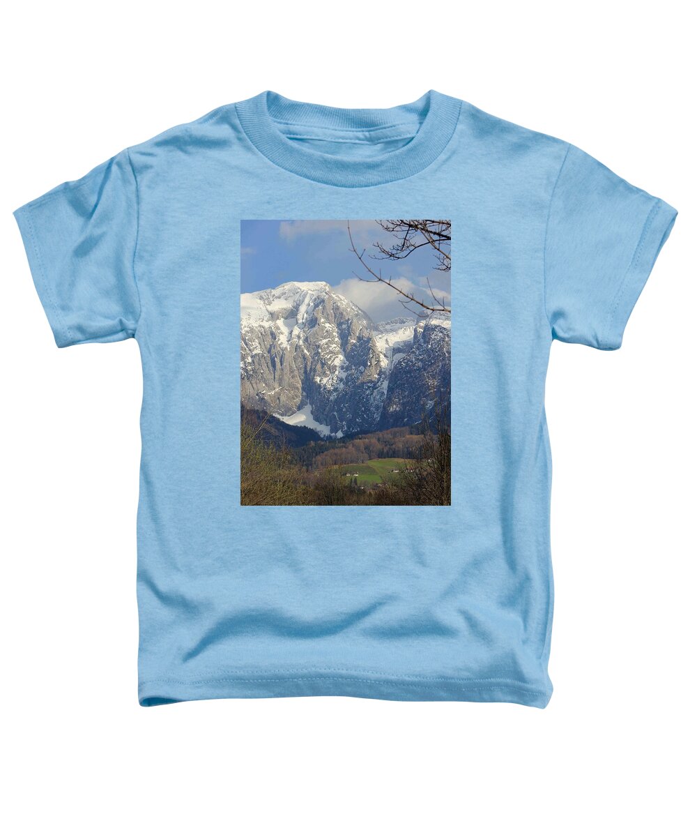 Overlook Toddler T-Shirt featuring the photograph Berchtesgaden overlook by Yvonne M Smith