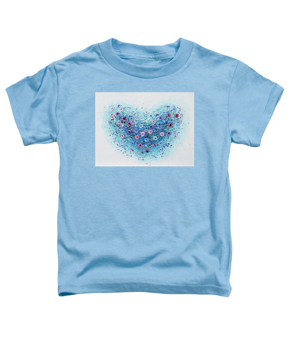 Heart Toddler T-Shirt featuring the painting Big Heart by Amanda Dagg