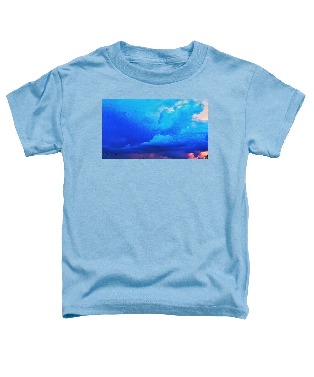 August Sunsets 2020 Cool Blue Sunsets Summer Sunsets Toddler T-Shirt featuring the photograph Blue August Sunset 2020 by Ruben Carrillo
