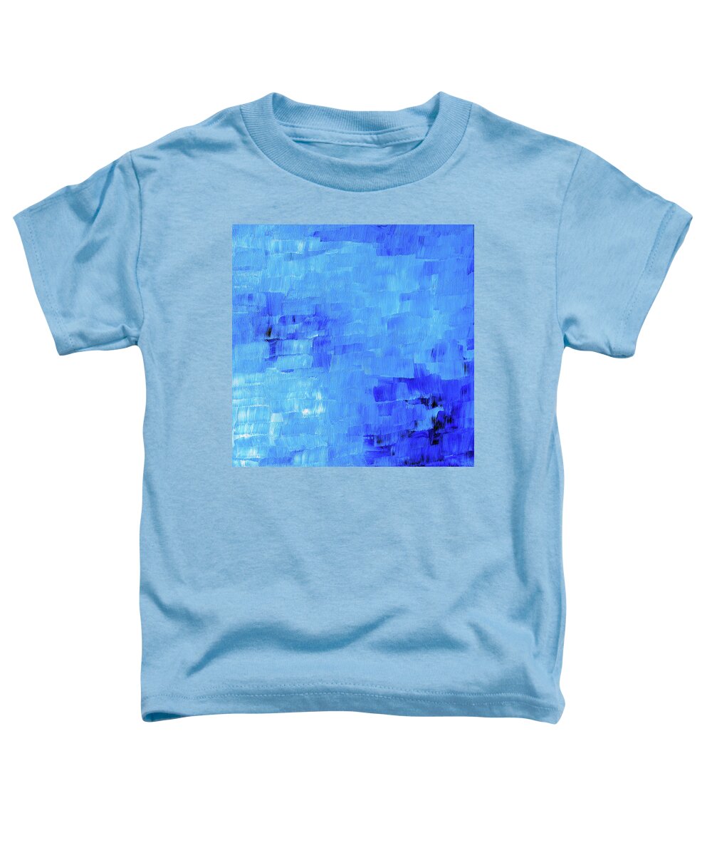 Abstract Toddler T-Shirt featuring the painting Blue Field by Winona's Sunshyne