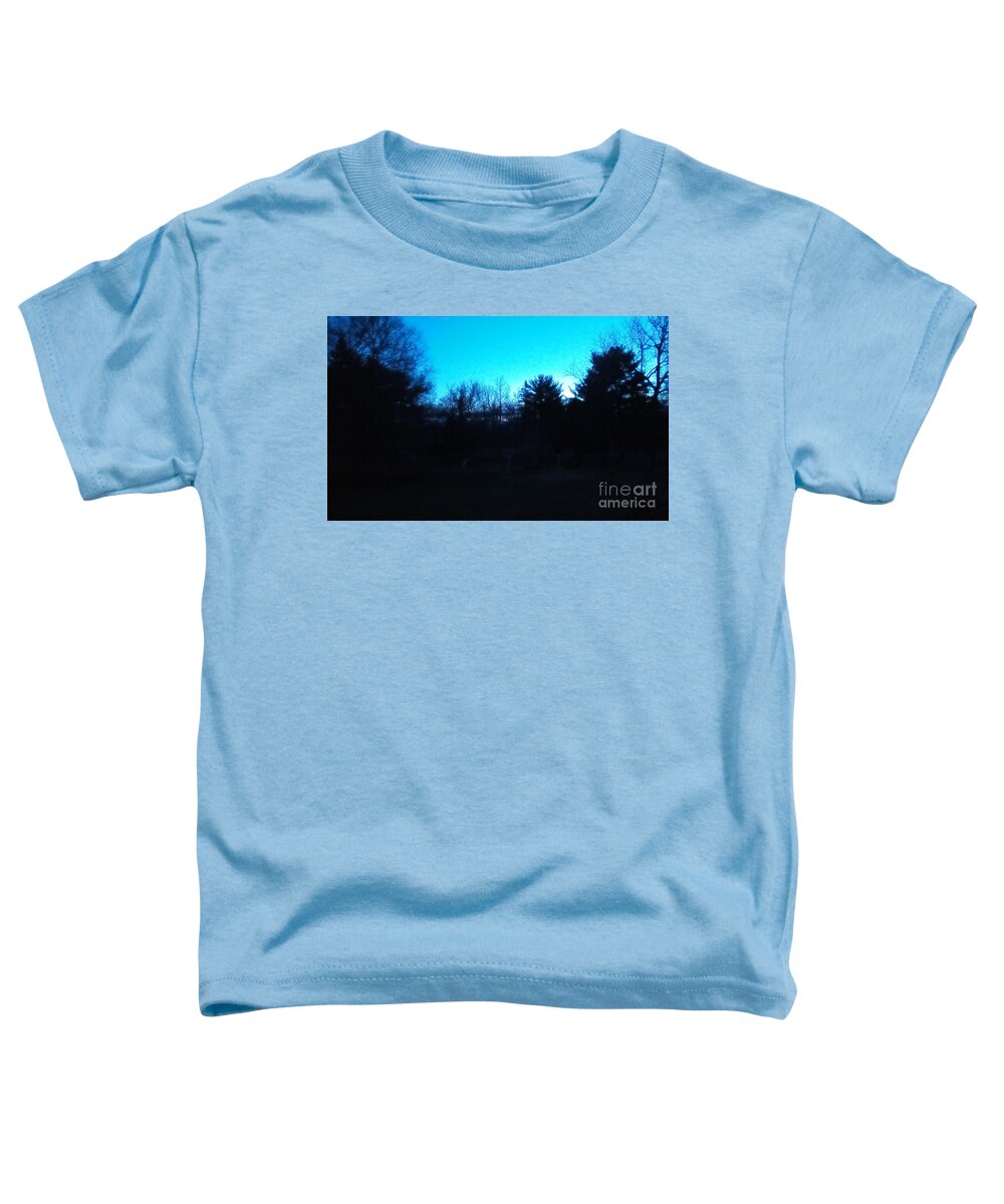 Landscape Toddler T-Shirt featuring the photograph Blue Hour Silhouette by Frank J Casella