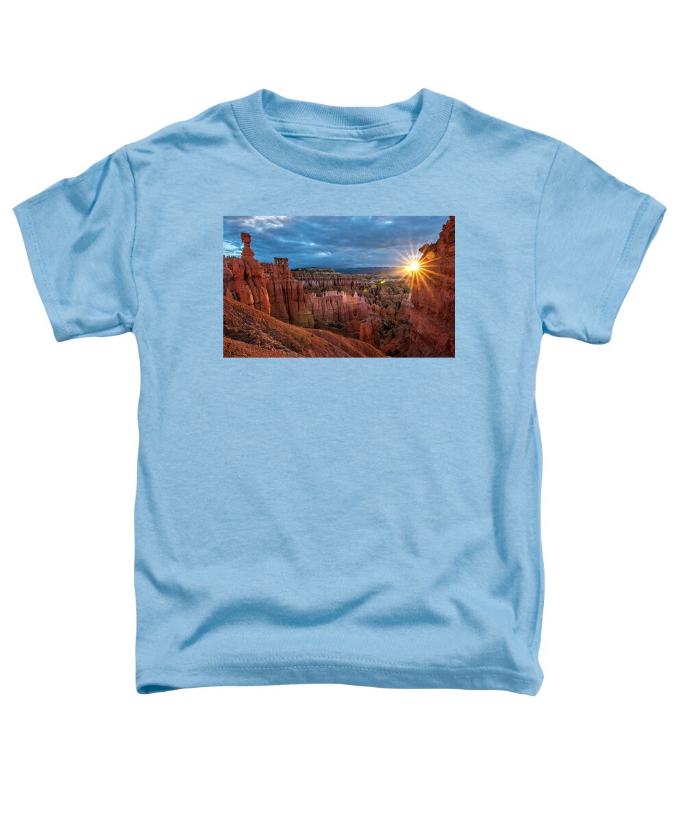 Bryce Canyon Toddler T-Shirt featuring the photograph Bryce Sunrise by Michael Ash
