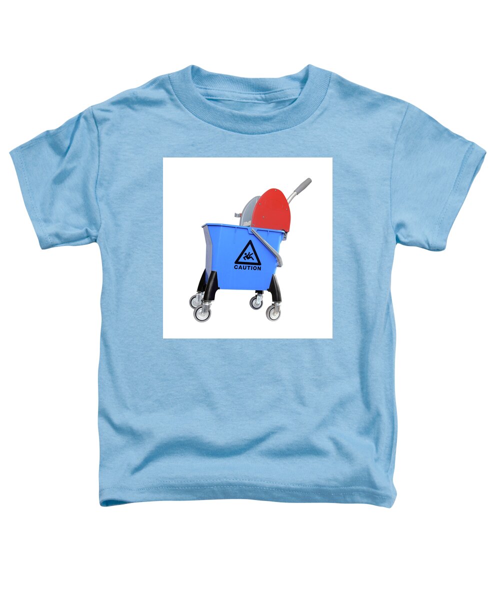 Commercial Toddler T-Shirt featuring the photograph Bucket For Cleaning On Wheels by Mikhail Kokhanchikov