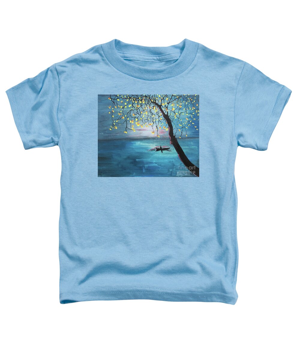 Calm Landscape Toddler T-Shirt featuring the painting Calm by Remy Francis