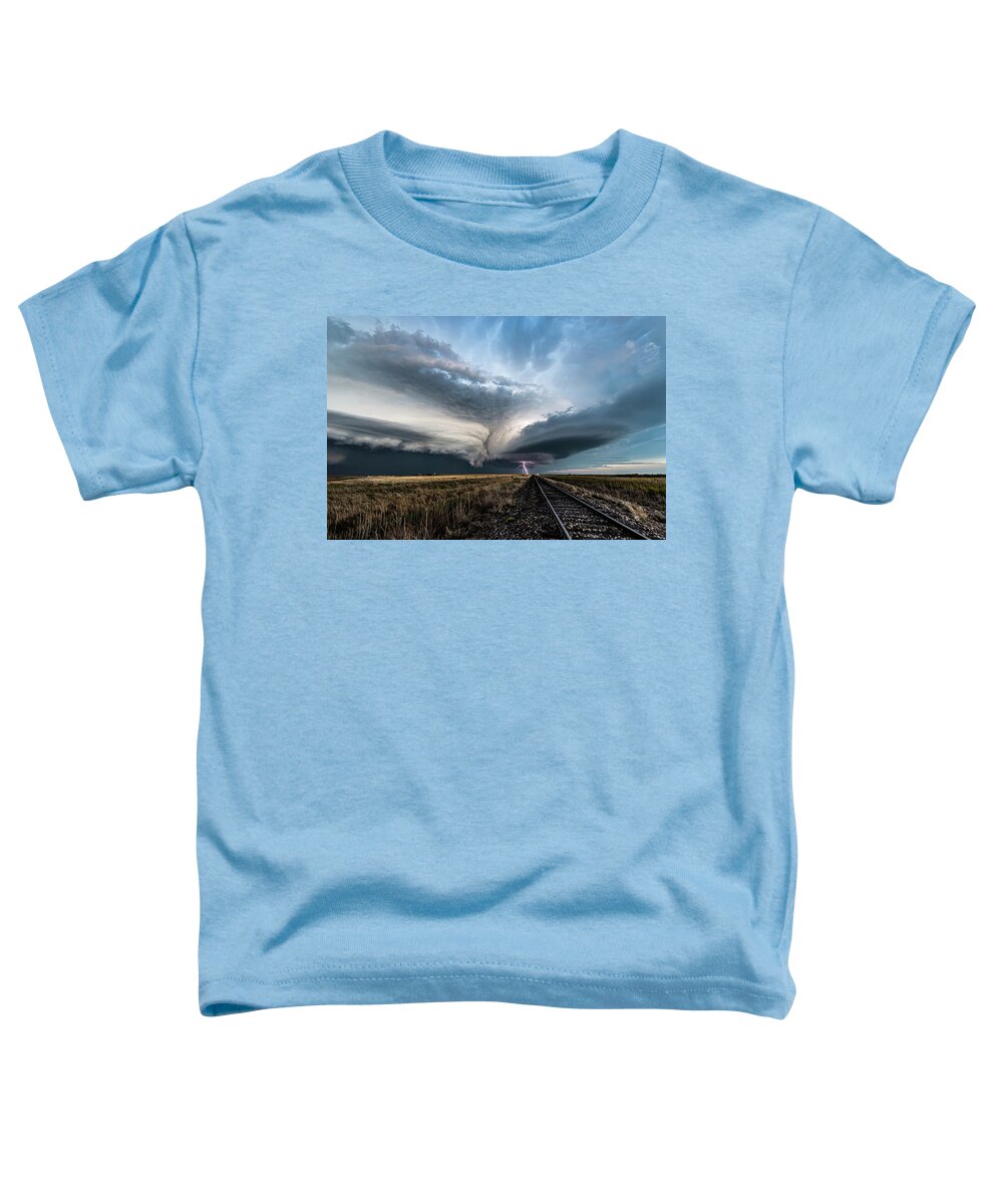 Weather Toddler T-Shirt featuring the photograph Collision Course by Marcus Hustedde