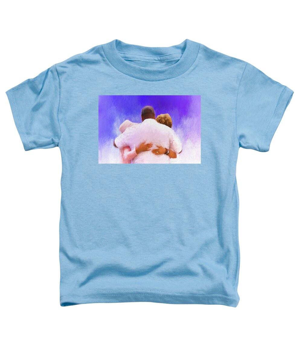 Hugs Toddler T-Shirt featuring the photograph Comforted by Ola Allen