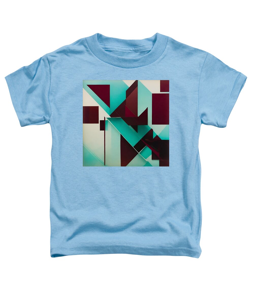 Art Toddler T-Shirt featuring the digital art Cube - No.23 by Fred Larucci