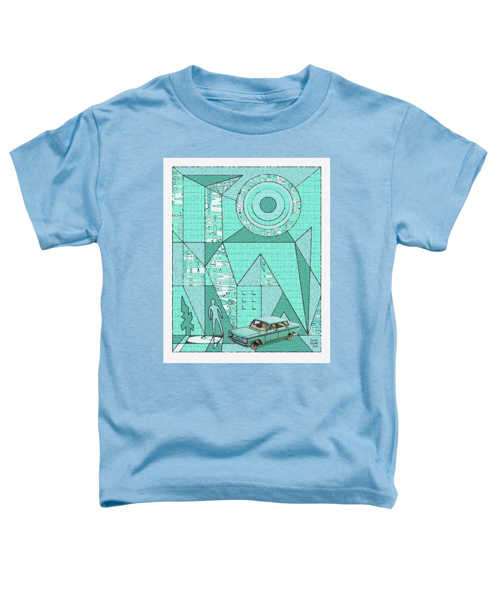Dinky Toys Toddler T-Shirt featuring the digital art Dinky Toys / Corvair by David Squibb