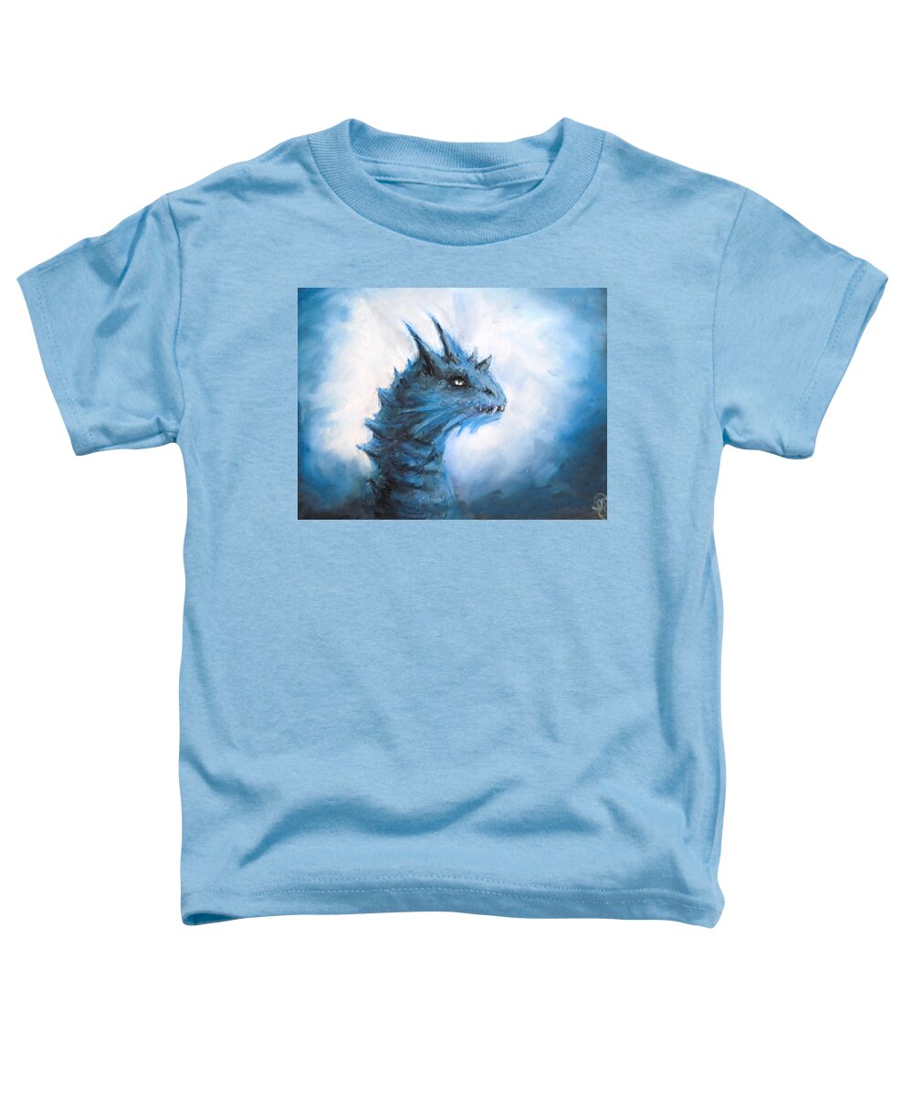 Dragon Toddler T-Shirt featuring the painting Dragon's Sight by Jen Shearer