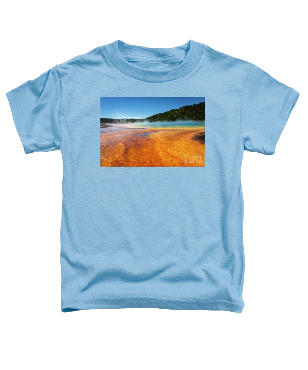 Yellowstone Toddler T-Shirt featuring the photograph Earth Meets Outer Space by Erin Marie Davis