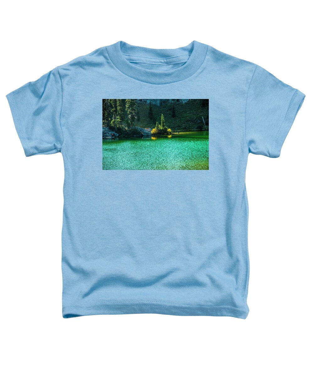 Mt Rainier Toddler T-Shirt featuring the photograph Fall Afternoon on Sheep Lake by Doug Scrima