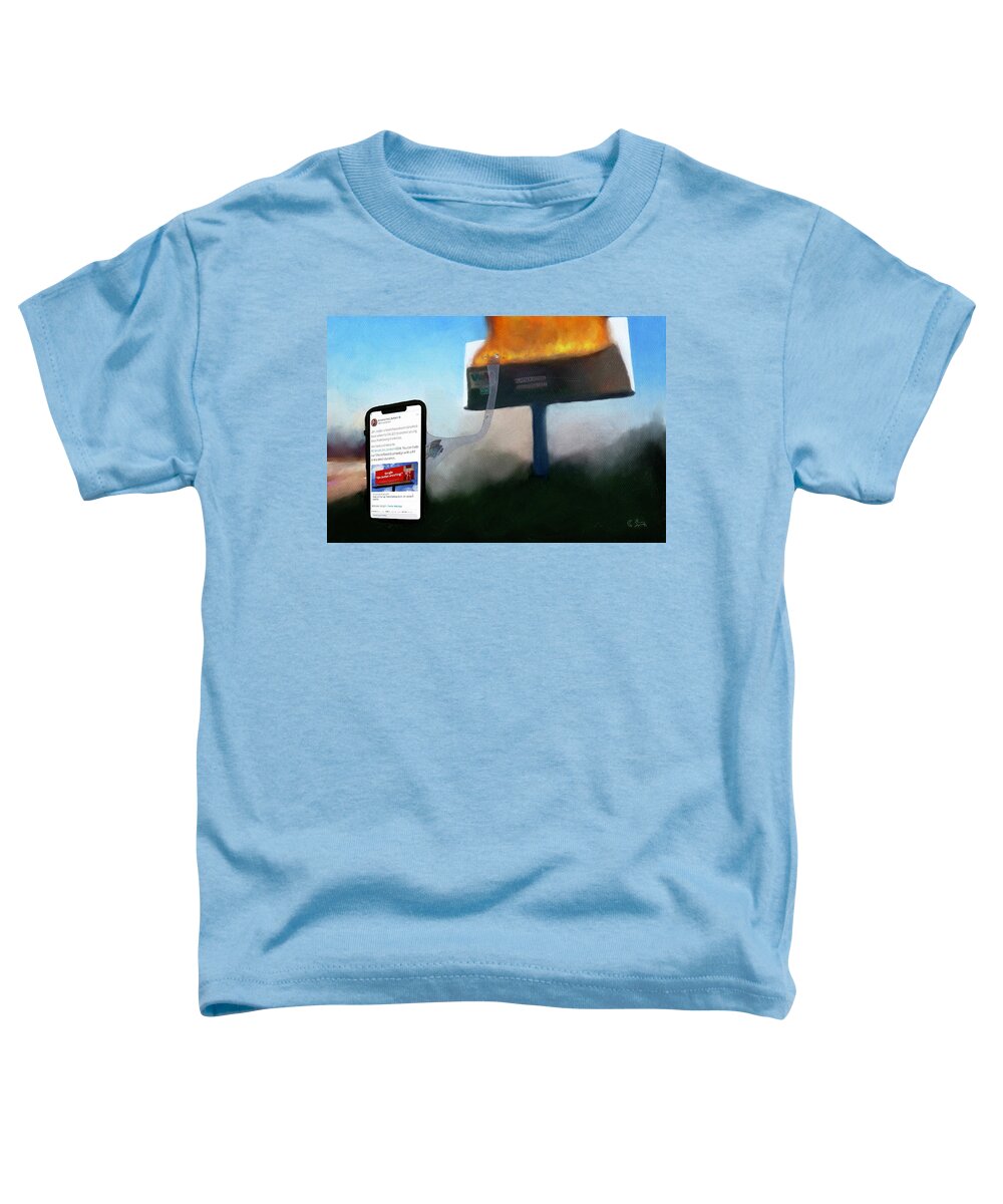  Toddler T-Shirt featuring the digital art Fodder by Jason Cardwell