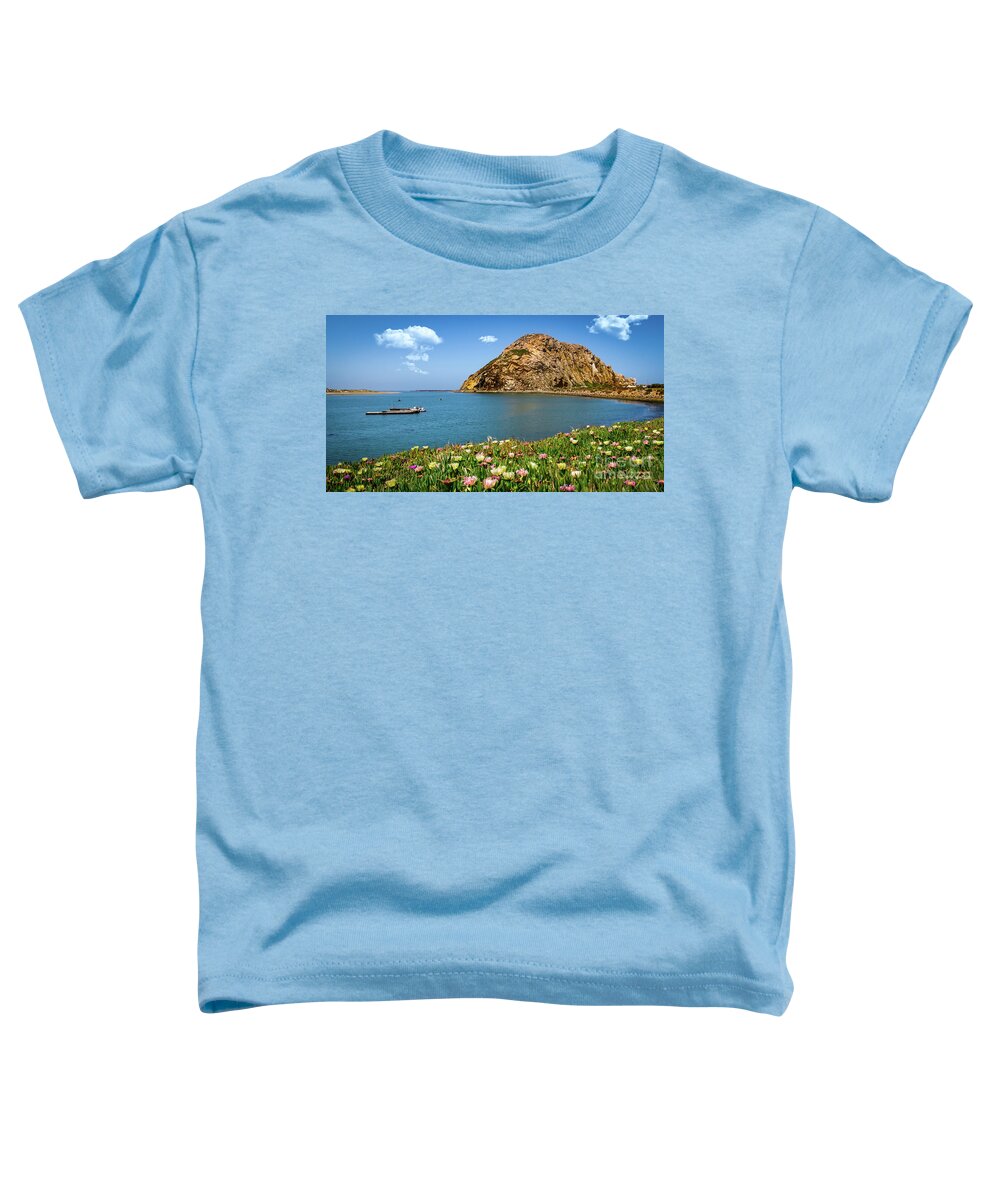 23 Million Years Old Toddler T-Shirt featuring the photograph Gibraltar of the Pacific-- Morro Rock by David Levin