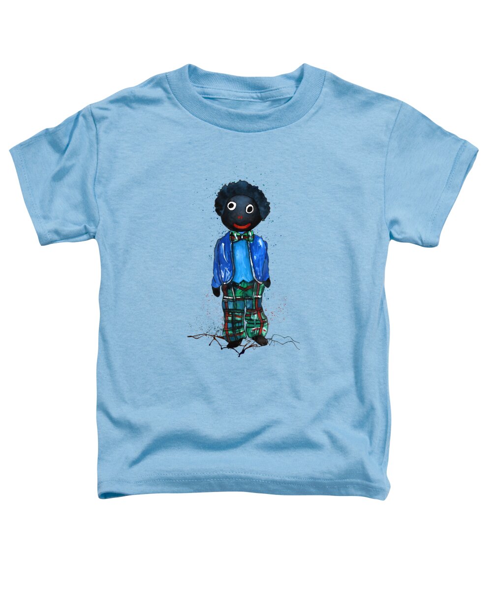 Golly Toddler T-Shirt featuring the painting Golli Born To Be Alive by Miki De Goodaboom